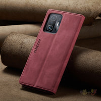 Youth Business Frosted Vintage Flip Leather Case
