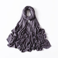 35 Colors Malaysia Pure Color Modal Curling Mercerized Cotton Scarf