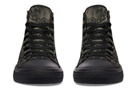 Printed Couple High Top Canvas Shoes