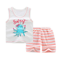 Children's cotton sleeveless vest