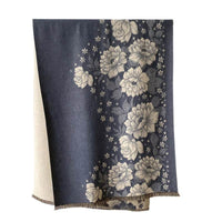 Flower Print National Style Scarf Lady Temperament Simple