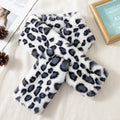 Women's Autumn And Winter Plush Thick Leopard Print Scarf