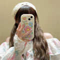 Simple Cute Three-dimensional Flower Phone Case