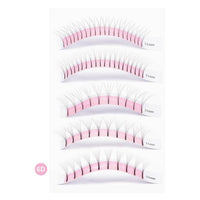 Long-stemmed and hairy eyelashes