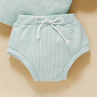 Three-piece cotton pit strip children's suit