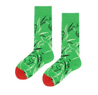 Autumn and winter personality Europe and the United States abstract art socks men and women couples college wind tube socks street tide socks