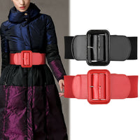 Women's Fashion All-match Fitted Waist Sweater Coat Stretch Belt