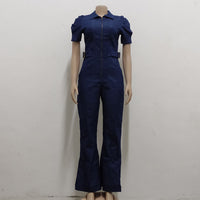 Trendy Slim Fit Denim Jumpsuit