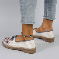 Flying Woven Ethnic Style Cloth Shoes Linen Flat