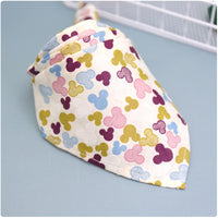 Simple saliva towel cartoon lace cotton triangle scarf