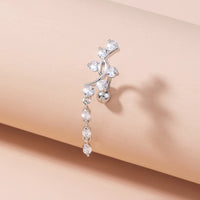 Personalized Chamfered Zircon Umbilical Umbilical Ring