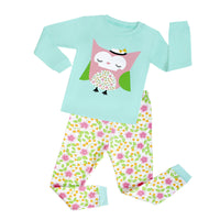 Christmas Deer Children's Suit Children's Pajamas Boys And Girls Long Sleeve Cotton Printed Homewear