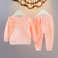 Autumn girl cartoon two-piece suit