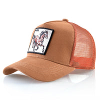Simple Breathable Baseball Cap With Animal Embroidery
