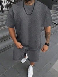 Men's Short Sleeve Shorts Simple Comfortable Cool Suit