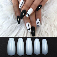 500 transparent natural fake nails