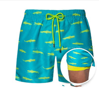 European And American Shorts Men's Beach Sports Pants Printed Double Shorts