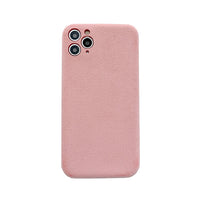 Simple short flannel phone case