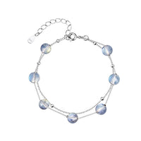 Natural Double-Layer Moonstone Bracelet For Women
