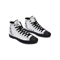 Printed Couple High-top Canvas Shoes