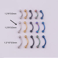 316L Medical Stainless Steel Spherical Eyebrow Nail Eyebrow Ring