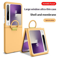 Foldable Phone Case With Large View Window Ultra-thin Ring  Anti-drop Protective Cover