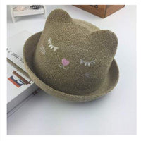 month baby straw boy sun hat