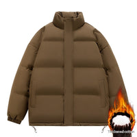 Men's Fashionable Stand-Neck Thickened Cotton-Padded Jacket