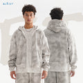 Men's Heavy Distressed Cardigan Zipper Sweater