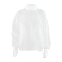 Women's Sheer Mesh Long-sleeved Shirt