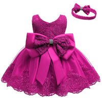 Puff skirt lace dress