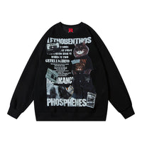 Hip Hop Animal Cat Print Sweater