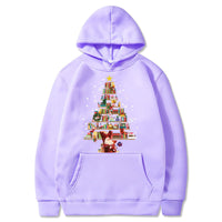 Printed Pocket Hooded Long Sleeve Sweatshirt For Men And Women