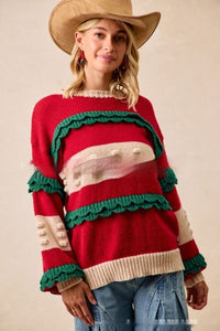 Women's Halloween Style Pullover Long Sleeve Sweater