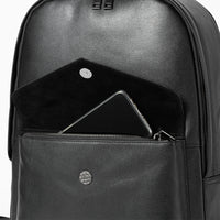 Full-grain Leather Backpack With Large Capacity For Laptops