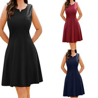 Women's Plus-size Elegant Sleeveless Dress