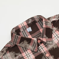 Distressed Plaid Short-sleeved Shirt For Men
