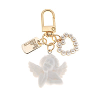 Headset Pendant Retro Baroque Angel Keychain