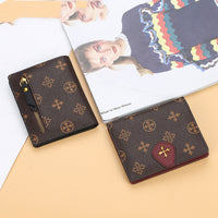 Multi-position Old Pattern Zipper Card Holder