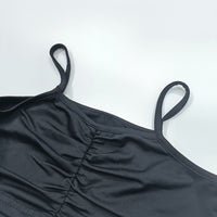 Fashion Spring And Summer New Girls Hanging Neck Off Two Piece Suit