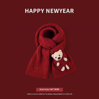 Short Knitted Handmade Small Scarf Women