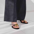 Summer New High Heel Metal Buckle Open Toe Fashion Sandals