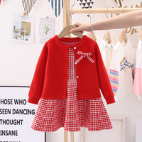 Jacket Vest Autumn Winter Girls Vest Skirt
