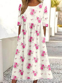 Fashion Digital Printing Large Width Dress