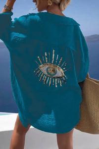 Lapel Long Sleeve Cotton And Linen Casual Fashion Shirt
