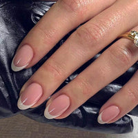 Classic French White Edge Patch Short Pointed Short Wear Nail Nail Tips