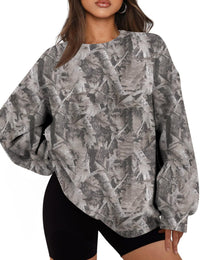 3D Digital Printing Women's Trendy Round Neck Sweater