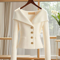 Elegant Knitted Casual Top For Women