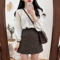 Slimming Polka Dot Shirt Simple Temperament