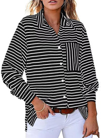 V-neck, Extra-stretch Long-sleeve Shirt